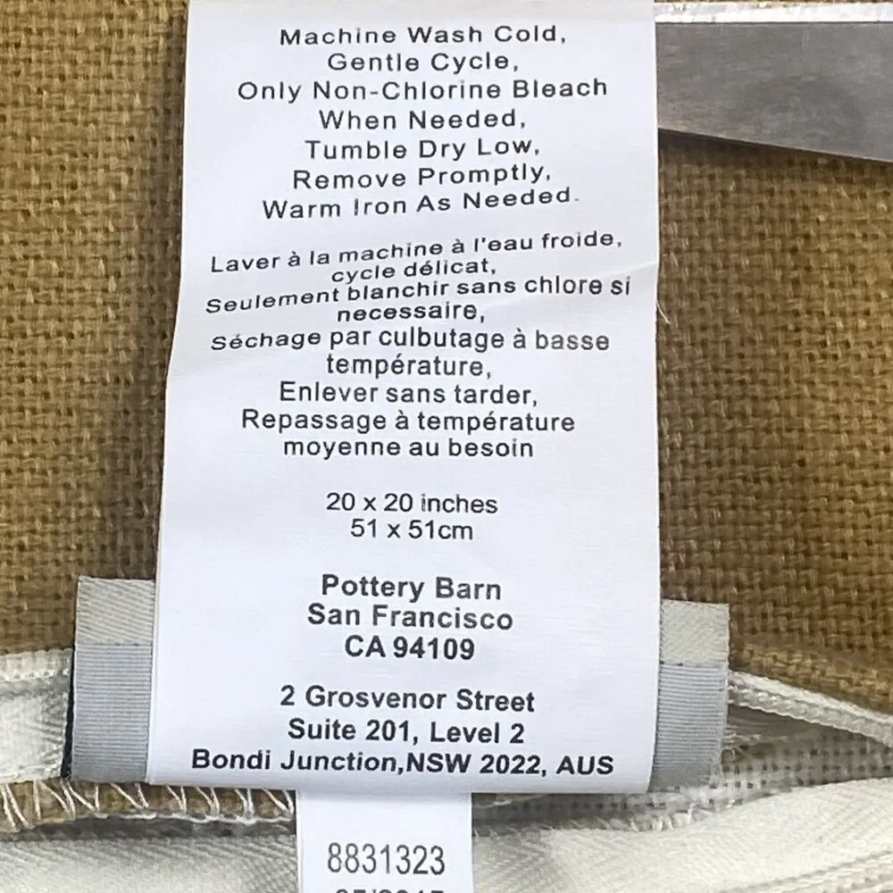 Pottery Barn Lauren Herrera Painted Market Pumpkin Pillow Cover  Fall Autumn